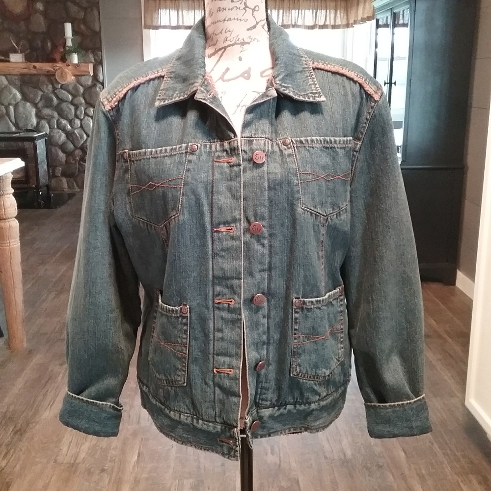 TILT sherpa lined jean jacket